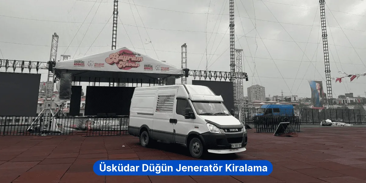 Üsküdar Düğün Jeneratör Kiralama