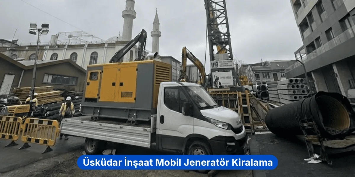 Üsküdar İnşaat Mobil Jeneratör Kiralama